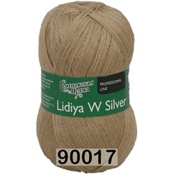 Пряжа Семеновская Lidiya W silver / Лидия ЧШ сильвер