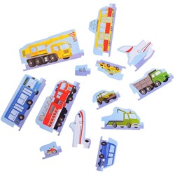 Умные пазлы - цепочки «Транспорт. От меньшего к большему», 13 деталей