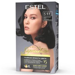SIGNATURE Крем-гель краска д/волос 5/11 вулканический пепел (темный шатен) Estel