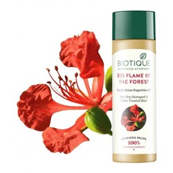 BIO FLAME OF THE FOREST Fresh Shine Expertise Oil, Biotique (БИО ЛЕСНОЕ ПЛАМЯ масло для волос, Биотик), 120 мл. - СРОК ГОДНОСТИ ДО 30 НОЯБРЯ 2024 ГОДА