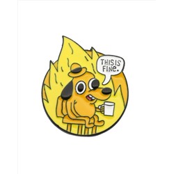 Металлический значок "Всё в порядке"