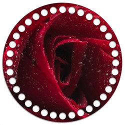 Круг 15 см. Red rose