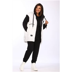 Lady Secret 2859 белый+черный, Брюки,  Жилет, Худи