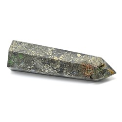 Агат с включениями пирита "Карандаш" 33*31*128мм, 282г