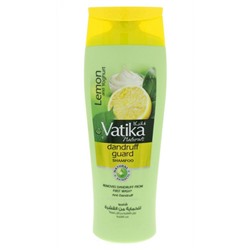 Vatika LEMON AND YOGHURT Dandruff Guard Shampoo, Dabur (Ватика ЛИМОН И ЙОГУРТ Шампунь ОТ ПЕРХОТИ, Дабур), 400 мл.