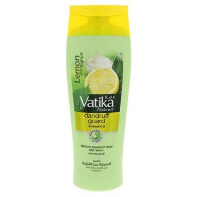 Vatika LEMON AND YOGHURT Dandruff Guard Shampoo, Dabur (Ватика ЛИМОН И ЙОГУРТ Шампунь ОТ ПЕРХОТИ, Дабур), 400 мл.