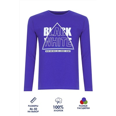 Футболка с длинным рукавом Black White ФН170