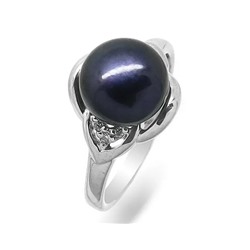 Кольцо из серебра жемчуг, К1540ч