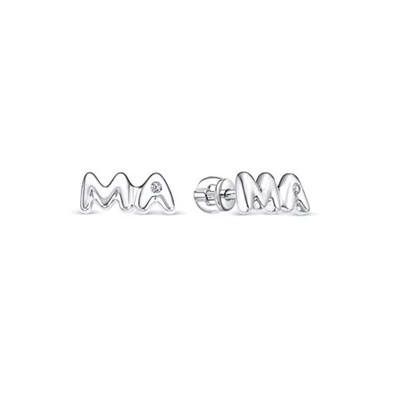 Серьги из серебра куб.циркон., В10-1472