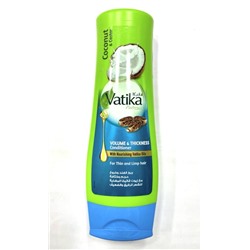 Vatika COCONUT AND CASTOR Volume And Thickness Conditioner, Dabur (Ватика КОКОС И КАСТОРОВОЕ МАСЛО Кондиционер ОБЪЕМ И ТОЛЩИНА для тонких волос, Дабур), 200 мл.