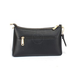 Сумка женская искусственная кожа YDR-2424,  1отд+карм/пер,  плечевой ремень,  черный 246631