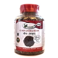 CUMIN (JEERA) SEEDS, Karmeshu (КУМИН (ЗИРА) СЕМЕНА, Кармешу), БАНКА 100 г.