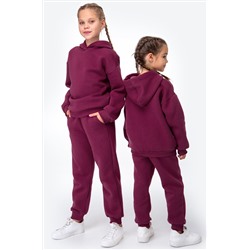 Теплый костюм для девочки из футера с начесом Happyfox