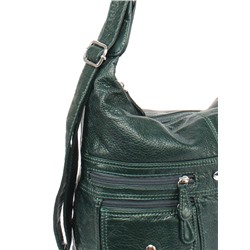 Сумка женская искусственная кожа Guecca-3119  (рюкзак),  2отд,  зеленый 257399