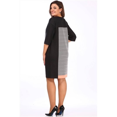 Lady Style Classic 1669/1 серый_с_черным, Платье