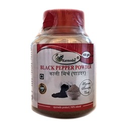 BLACK PEPPER POWDER, Karmeshu (ЧЁРНЫЙ ПЕРЕЦ МОЛОТЫЙ, Кармешу), БАНКА 100 г.