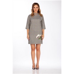 Lady Style Classic 1668 серый_желтый, Платье