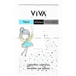 VIVA Feya (Фея) школьные детские колготки гладкие 40 den белые