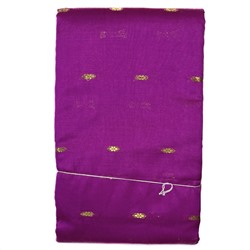 Сари однотонное с Золотистой каймой, цвет ФУКСИЯ (разный дизайн, Size: Onesize), 1 шт.
