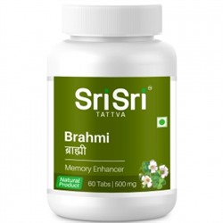 BRAHMI tablets Sri Sri tattva (БРАМИ (БРАХМИ) в таблетках, улучшение мозговой деятельности, Шри Шри Таттва), 60 таб.