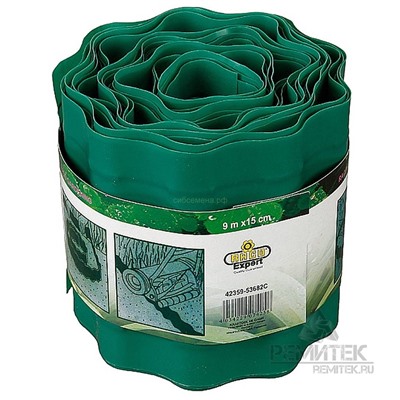 Лента бордюрная RACO,зел,10смх9м (42359-53681С)