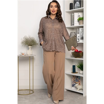 Рубашка кружевная Маринара (шоколад) Б14368-10М