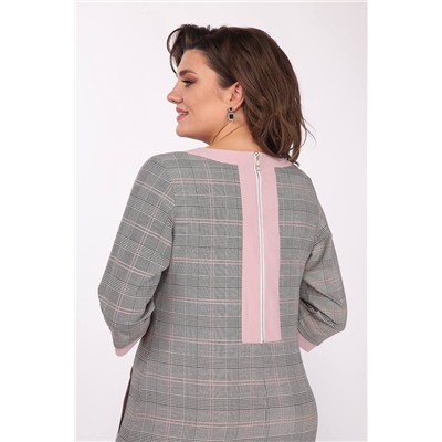 Lady Style Classic 1427/120 серый_с_розовым, Платье