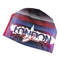 Шапка женская со стразами "London" (dark)