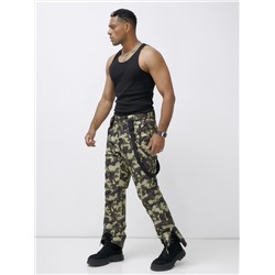 Полукомбинезон утепленный мужской зимний горнолыжный коричневого цвета 2405K