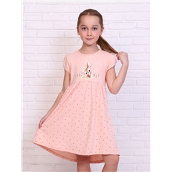 Платье Модница кор.рукав детское (Персиковый)