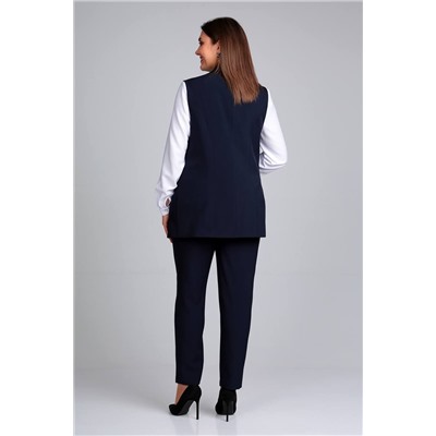 Liona Style 859 темно-синий, Брюки,  Блуза,  Жилет