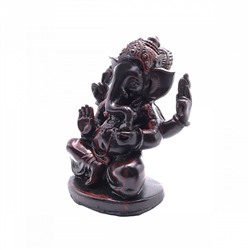 Статуэтка ГАНЕША IBR-54 - дарует процветание и счастье, наделяет глубокой мудростью, защищает бизнес (полистоун, 17 х 14 см.), 1 шт.