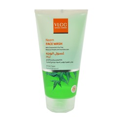 NEEM Face Wash With Chamomile & Tea Tree, VLCC (НИМ средство для умывания с ромашкой и чайным деревом), 150 мл.