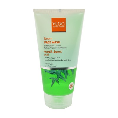 NEEM Face Wash With Chamomile & Tea Tree, VLCC (НИМ средство для умывания с ромашкой и чайным деревом), 150 мл.
