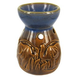 Аромалампа ВАЗОЧКА СО СЛОНАМИ (керамика, 9 см.), 1 шт.