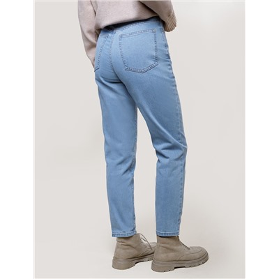 Джинсы мом фит из мягкой эластичной джинсы 12OZ