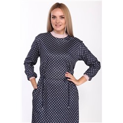 Vilena 765 темно-синий_меланж+розовый, Платье