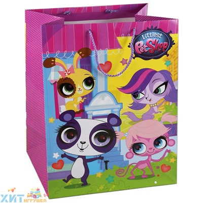Пакет подарочный глянцевый Pet shop 33х46х20 см CLRBG-PSH-03-1, CLRBG-PSH-03-1