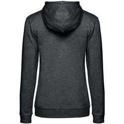 Толстовка с капюшоном женская Hoodie, серый меланж (антрацит)