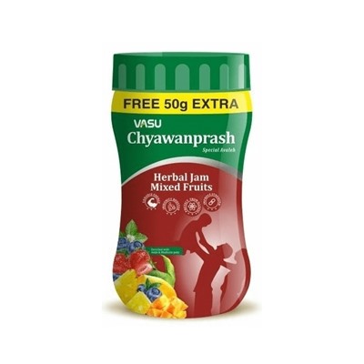 CHYAWANPRASH Special Avaleh Herbal Jam, MIXED FRUIT FLAVOR, Vasu (Чаванпраш Особый, со вкусом ФРУКТОВЫЙ МИКС, Васу), 550 г.