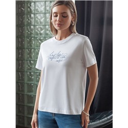 Футболка из премиального хлопка с авторским принтом