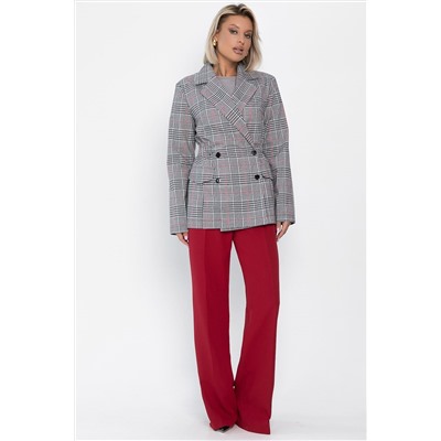 Пиджак Бренда (серый/клетка) Б14124-33М