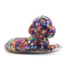 Фигурка из перламутра и смолы "Пудель" 130*80*77мм