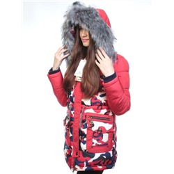 FT-16-082 Пуховик женский зимний (синтепух, искусственный мех) размер S - 42 российский