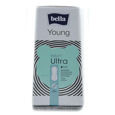 BELLA  Panty Ultra Young sensitive 20шт. зеленая АКЦИЯ! СКИДКА 7%