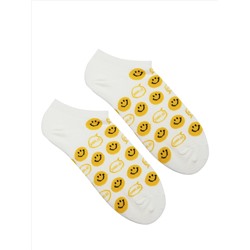 Короткие носки р.35-40 "Smile" Белые