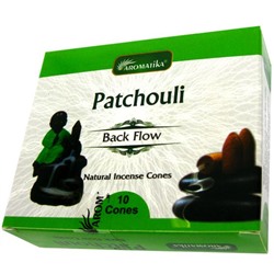 PATCHOULI Back Flow, Aromatika (ПАЧУЛИ стелющийся дым, Ароматика), 10 конусов.