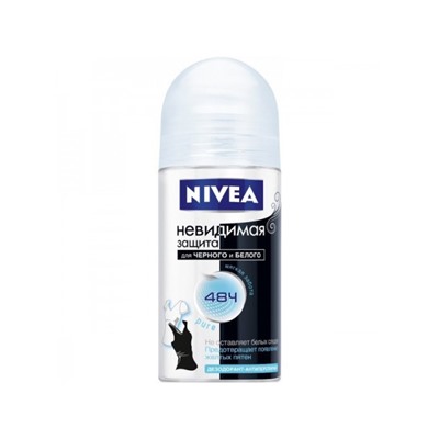Дез.50мл roll women Невидимая защита д/черного и белого PURE (прозр.) Nivea АКЦИЯ! СКИДКА 15%