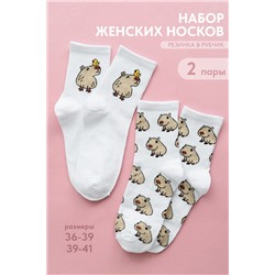 Носки женские Капибара (набор 2 пары)