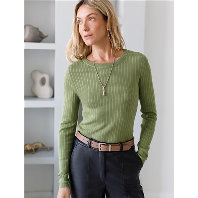 Джемпер тонкой вязки из вискозы с нейлоном